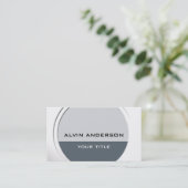 Shiny Metallic Anpassbar für Text und Farbe Visitenkarte (Stehend Vorderseite)