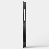 Shiny Metallic Black Geometric Accents Case-Mate iPhone Hülle (Rückseite / Links)