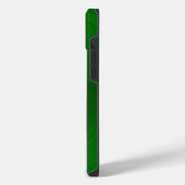 Shiny Metallic Grüne Textur Gesteinloser Stahl Aus iPhone Hülle (Linke Seite)