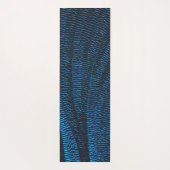 Shiny Metallic, leuchtend blau, abstrakt Yogamatte (Rückseite)