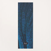 Shiny Metallic, leuchtend blau, abstrakt Yogamatte (Vorderseite)
