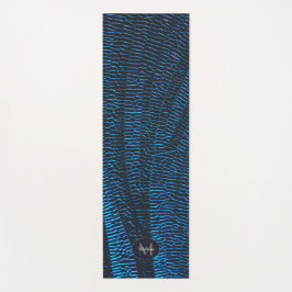 Shiny Metallic, leuchtend blau, abstrakt Yogamatte