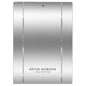 Shiny metallic silbergrau Hintergrund Klemmbrett (Rückseite)