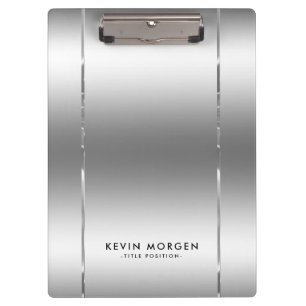 Shiny metallic silbergrau Hintergrund Klemmbrett