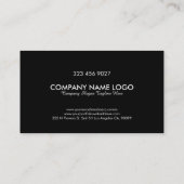 Shiny Metallic Silver Baroque Floral Damasks Visitenkarte (Rückseite)