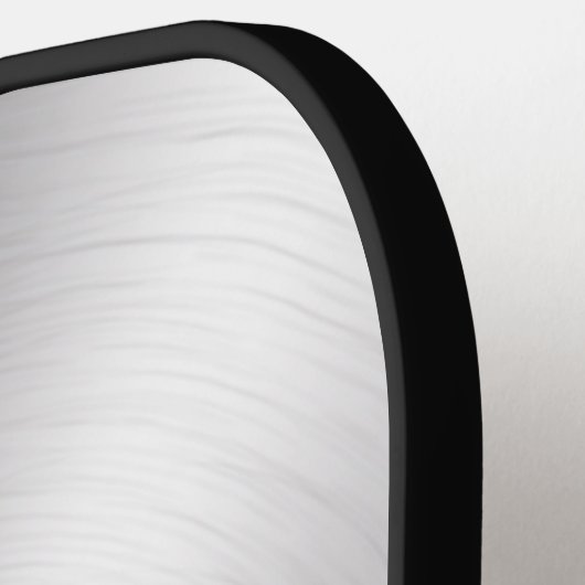 Shiny Metallic Silver Textur Pickleball Schläger (Linke Seite)