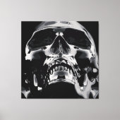 Shiny Metallic Skull Artwork Leinwanddruck (Vorderseite)