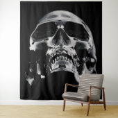 Shiny Metallic Skull Artwork Wandteppich (Beispiel)