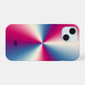 Shiny metallic texture iPhone 15 hülle (Rückseite (Horizontal))