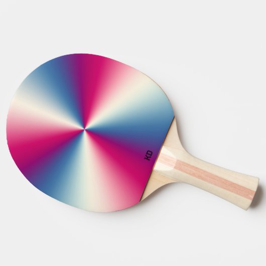 Shiny metallic texture tischtennis schläger (Seitenansicht)
