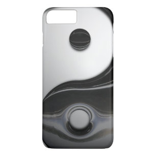 Shiny Metallic Yin und Yang-Symbol Case-Mate iPhone Hülle