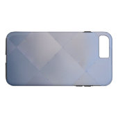 Shiny Modern Checkered Metal Blue Case-Mate iPhone Hülle (Rückseite (Horizontal))