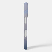 Shiny Modern Checkered Metal Blue Case-Mate iPhone Hülle (Rückseite / Rechts)