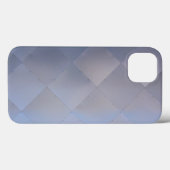 Shiny Modern Checkered Metal Blue Case-Mate iPhone Hülle (Rückseite (Horizontal))
