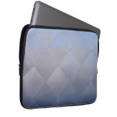 Shiny Modern Checkered Metal Blue Laptopschutzhülle (Vorne Rechts)