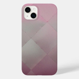 Shiny Modern Checkered Metal Pink Case-Mate iPhone Hülle