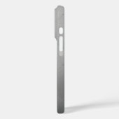 Shiny Modern Checkered Metal Silver Case-Mate iPhone Hülle (Rückseite / Links)