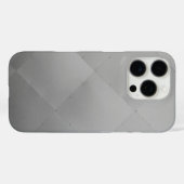 Shiny Modern Checkered Metal Silver Case-Mate iPhone Hülle (Rückseite (Horizontal))