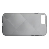 Shiny Modern Checkered Metal Silver Case-Mate iPhone Hülle (Rückseite (Horizontal))
