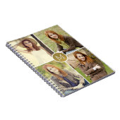 Shiny Monogram Custom Notebook Notizblock (Rechte Seite)