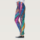 Shiny Multicolored Sequin Look Leggings (Links)