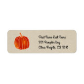Shiny Orange Autumn Pumpkin Rustic Kraft Fall (Vorne)