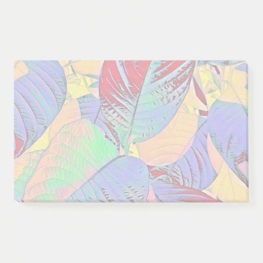 Shiny Pastel Blätter Post It Notes Post-it Klebezettel (Vorderseite)
