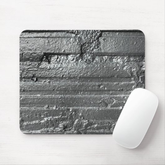 Shiny Pewter Painted Wall Mousepad (Mit Mouse)