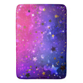 Shiny Pink Blue Background Badematte (Vorderseite Vertikal)