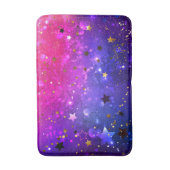 Shiny Pink Blue Background Badematte (Vorderseite Vertikal)
