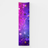 Shiny Pink Blue Background Banner (Vertikal)