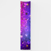 Shiny Pink Blue Background Banner (Vertikal)