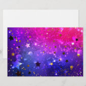 Shiny Pink Blue Background Briefpapier (Vorne/Hinten)