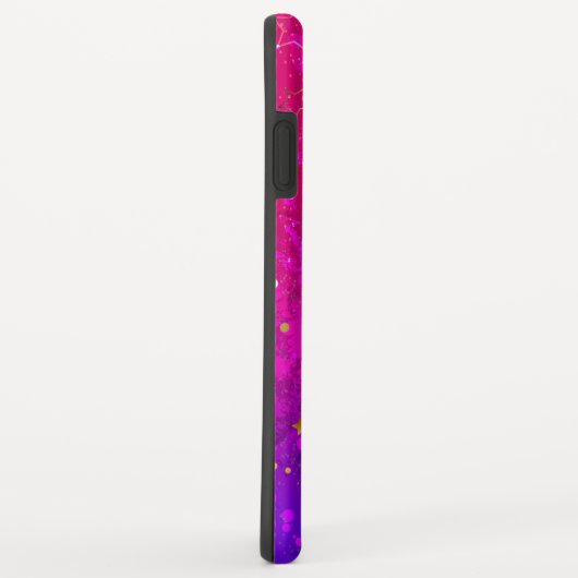 Shiny Pink Blue Background Case-Mate iPhone Hülle (Hinten/Rechts)