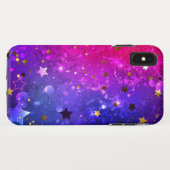 Shiny Pink Blue Background Case-Mate iPhone Hülle (Rückseite (Horizontal))