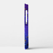 Shiny Pink Blue Background Case-Mate iPhone Hülle (Rückseite / Links)