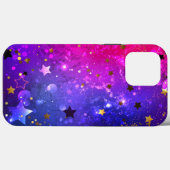 Shiny Pink Blue Background Case-Mate iPhone Hülle (Rückseite (Horizontal))