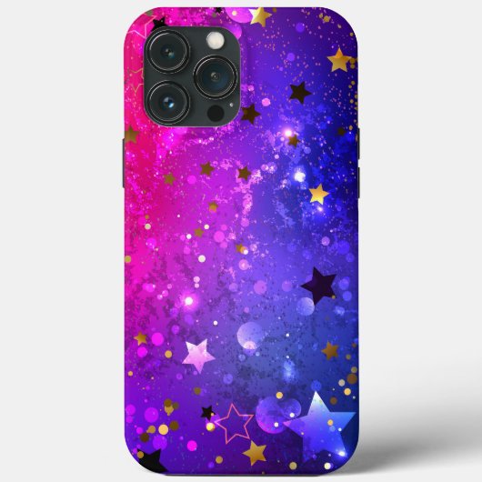 Shiny Pink Blue Background Case-Mate iPhone Hülle (Rückseite)
