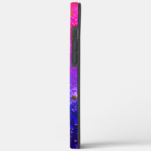 Shiny Pink Blue Background Case-Mate iPhone Hülle (Rückseite / Links)