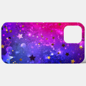 Shiny Pink Blue Background Case-Mate iPhone Hülle (Rückseite (Horizontal))