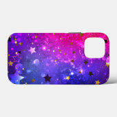 Shiny Pink Blue Background Case-Mate iPhone Hülle (Rückseite (Horizontal))
