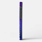 Shiny Pink Blue Background Case-Mate iPhone Hülle (Rückseite / Links)