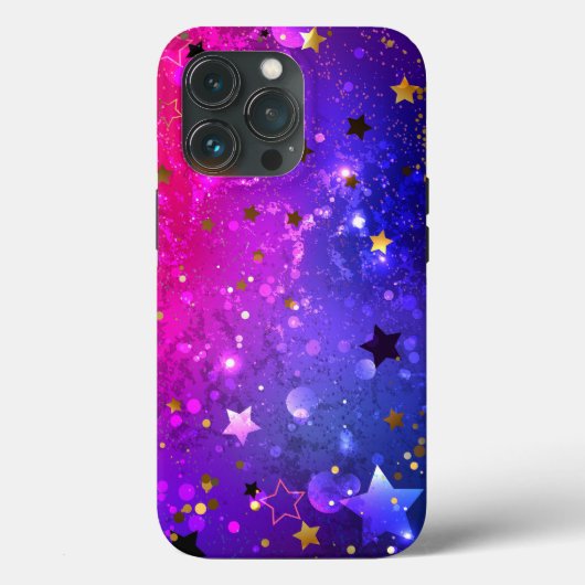 Shiny Pink Blue Background Case-Mate iPhone Hülle (Rückseite)