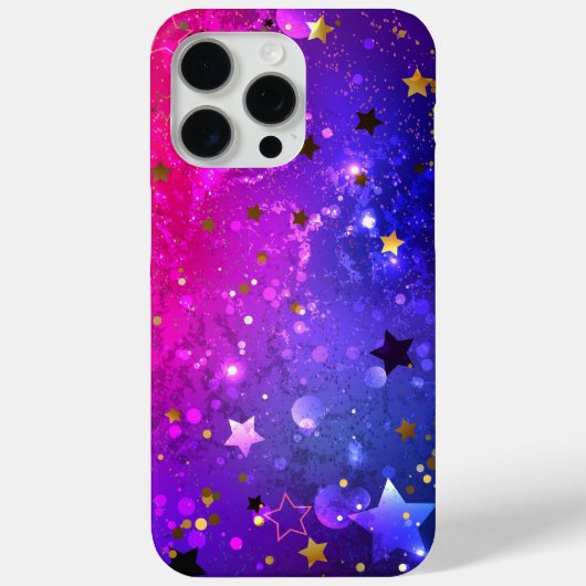 Shiny Pink Blue Background Case-Mate iPhone Hülle (Rückseite)