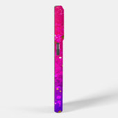 Shiny Pink Blue Background Case-Mate iPhone Hülle (Rückseite / Rechts)