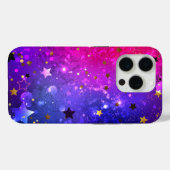 Shiny Pink Blue Background Case-Mate iPhone Hülle (Rückseite (Horizontal))