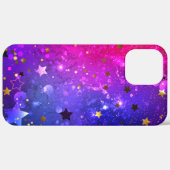 Shiny Pink Blue Background Case-Mate iPhone Hülle (Hinten (horizontal))