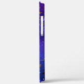 Shiny Pink Blue Background Case-Mate iPhone Hülle (Rückseite / Links)