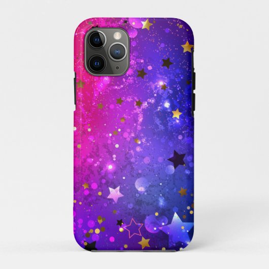 Shiny Pink Blue Background Case-Mate iPhone Hülle (Rückseite)