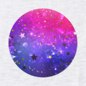 Shiny Pink Blue Background Etiketten (Design 2)
